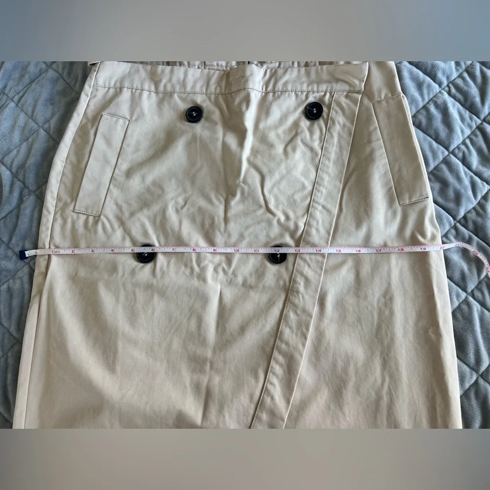 ZARA paperbag gabardine skirt L - Picture 8 of 12